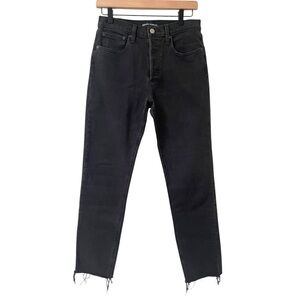 Aritzia Denim Forum Black The Yoko High Rise Slim Fit Jeans